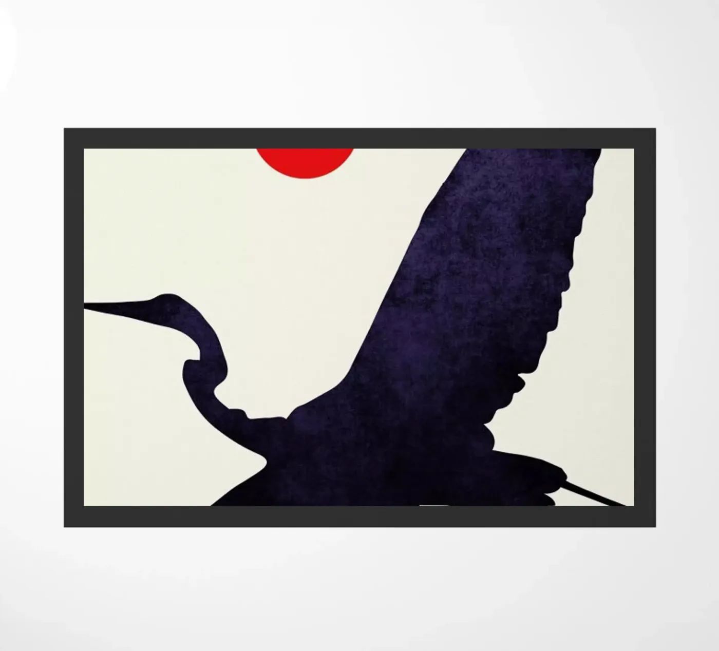 Crane doormat by Kubistika