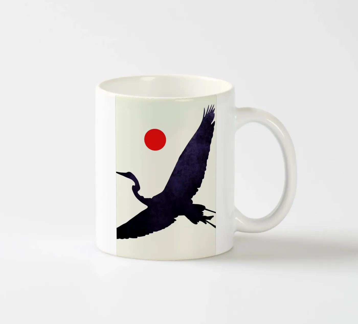 Crane keramische mok van Kubistika