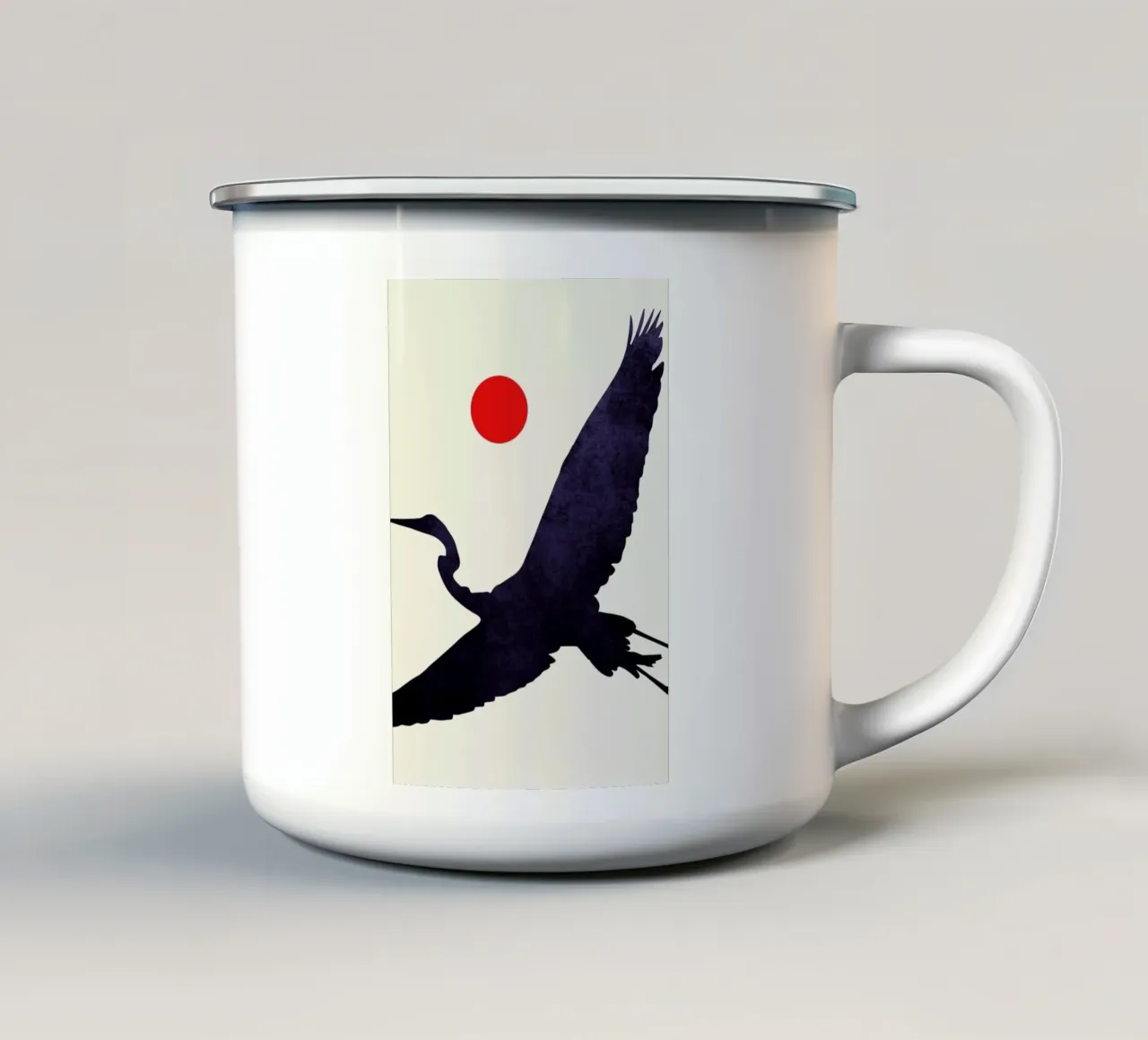 Crane tazza in smalto da Kubistika