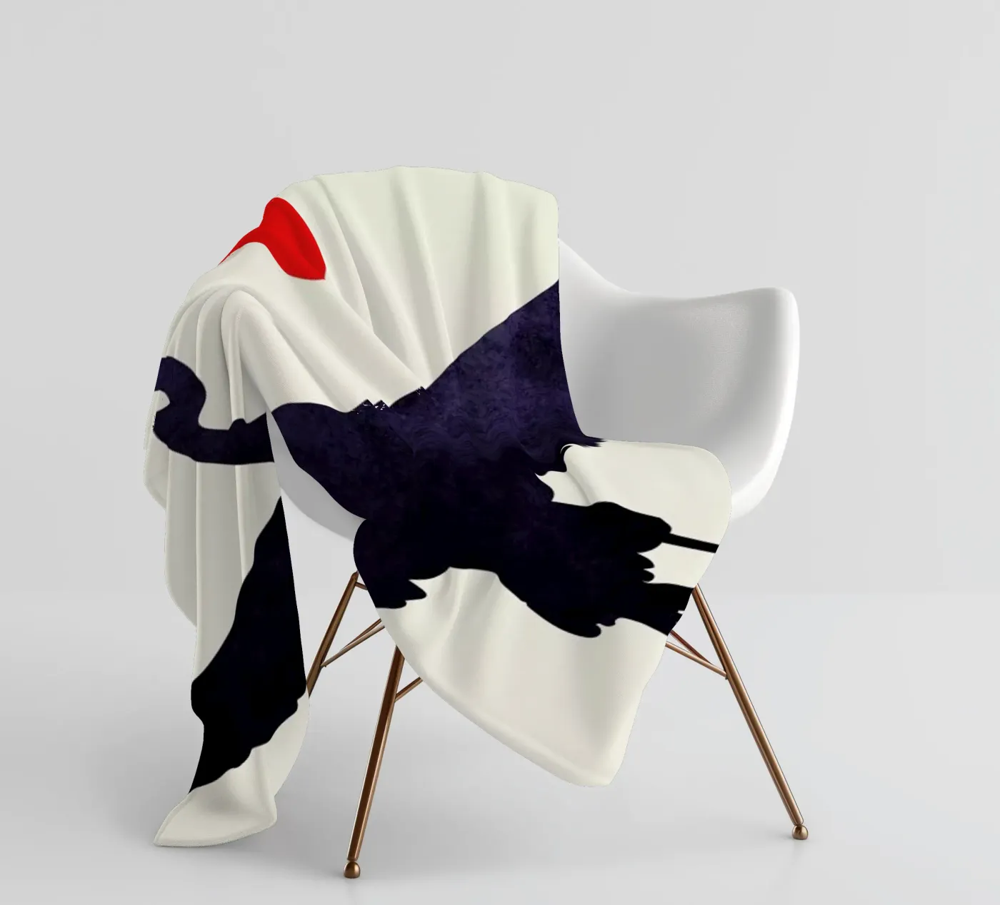 Crane Fleecedecke von Kubistika