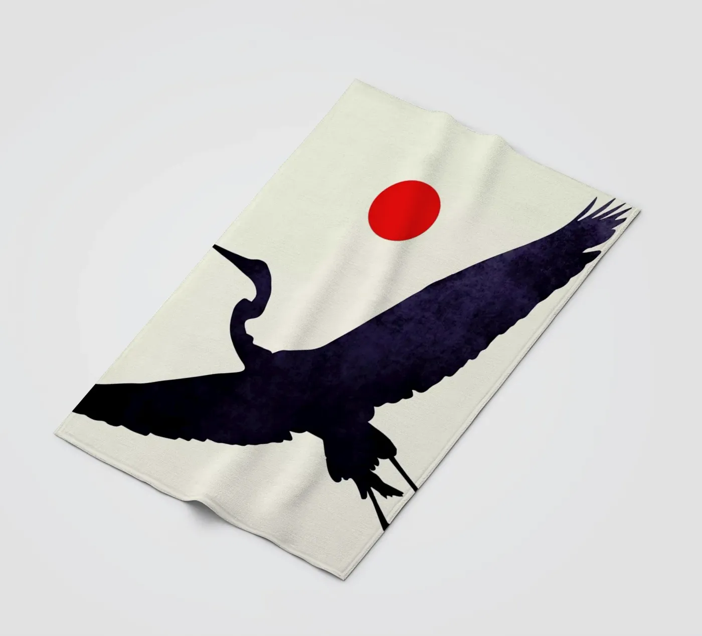 Crane Fleecedecke von Kubistika
