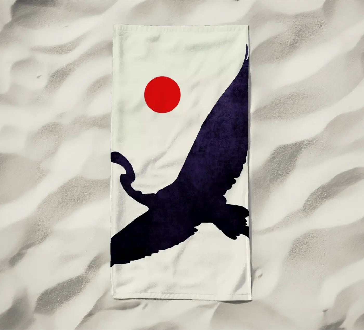 Crane Strandtuch von Kubistika