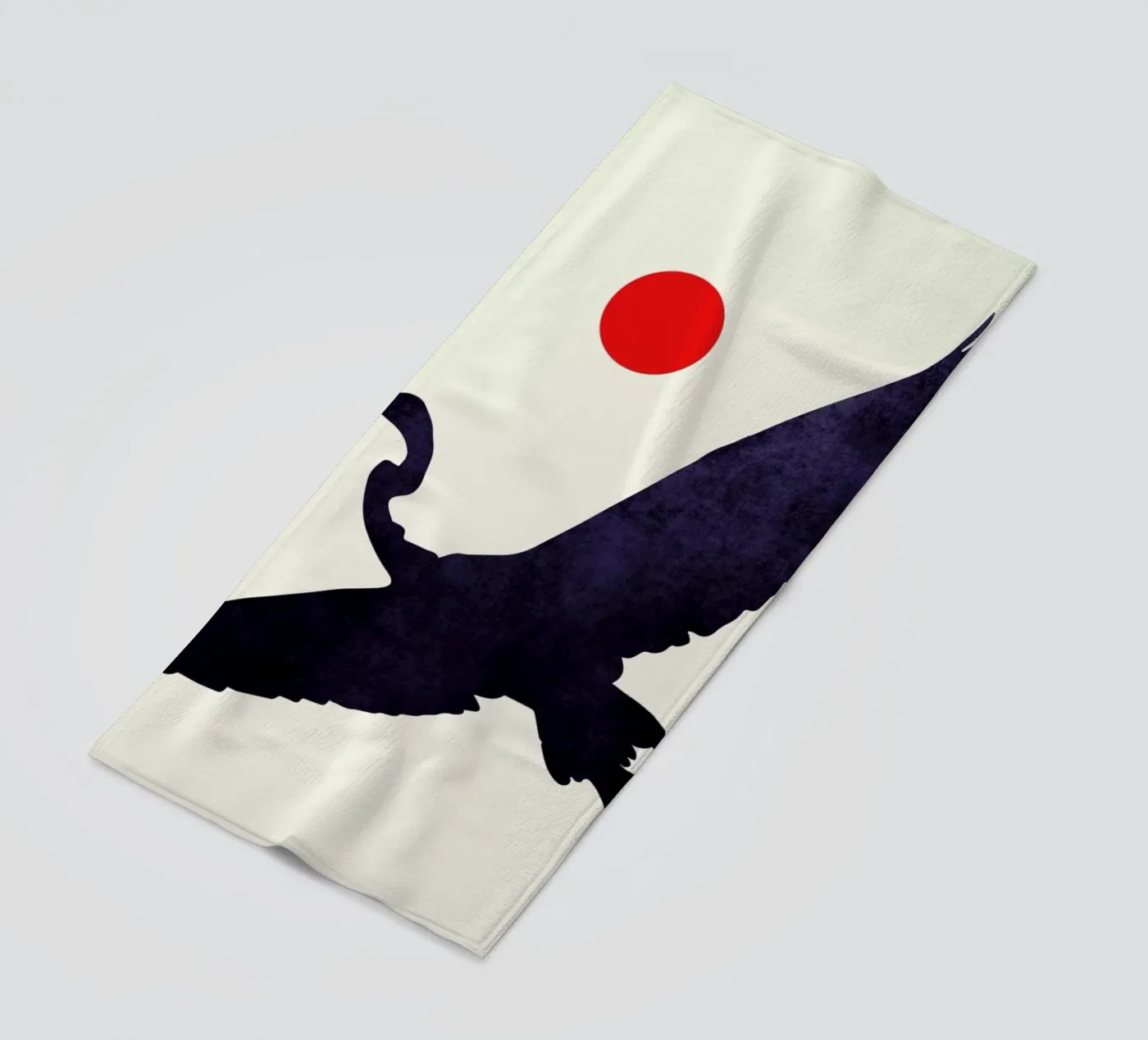 Crane strandhanddoek van Kubistika