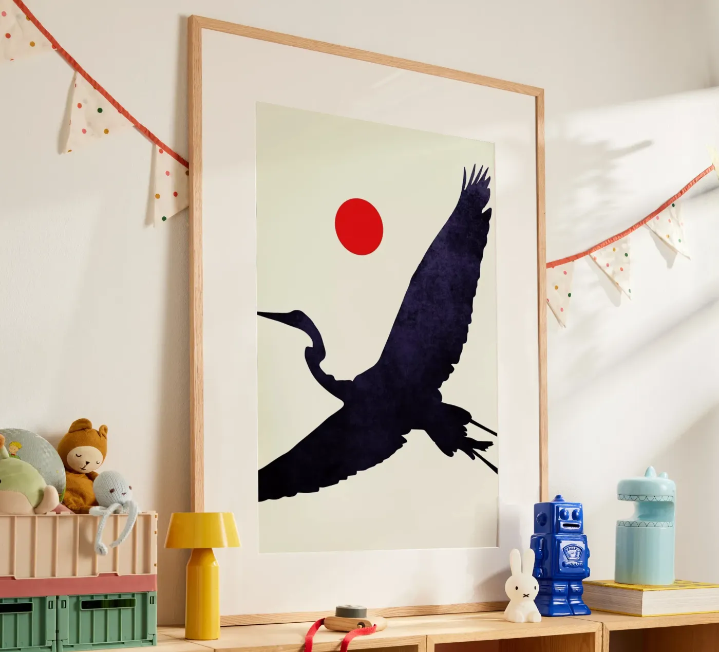 Crane poster van Kubistika