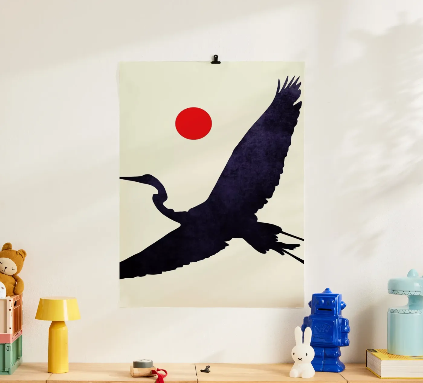Crane poster van Kubistika