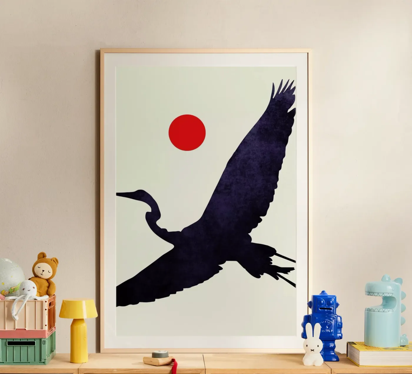 Crane poster van Kubistika