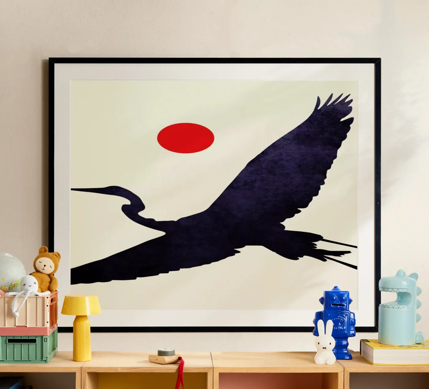 Crane poster van Kubistika