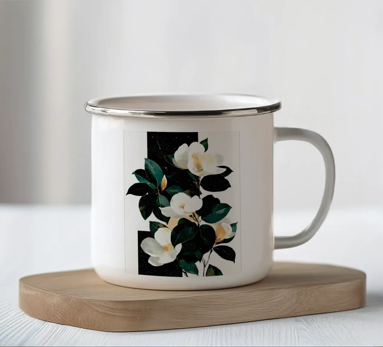 Flowers art A tazza in smalto da Mateo