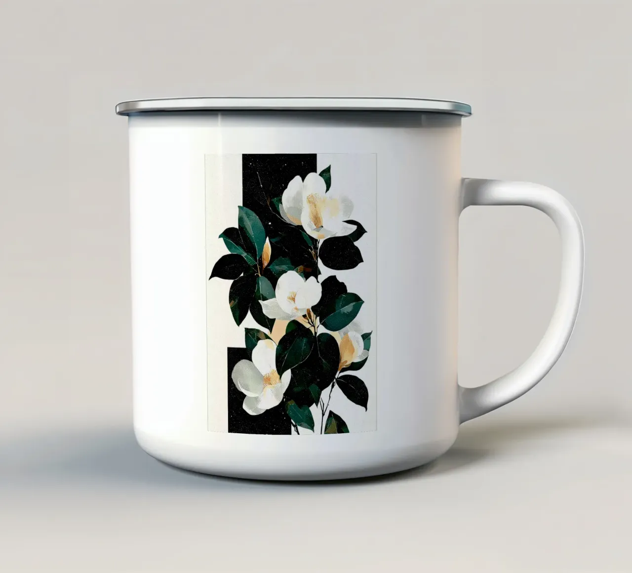 Flowers art A tazza in smalto da Mateo