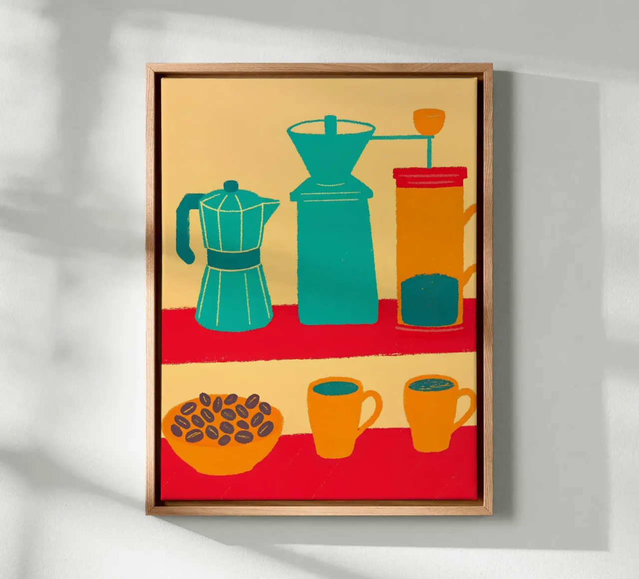 Koffie-uitrusting canvas met Baklijst van PERSONAL TOUCH