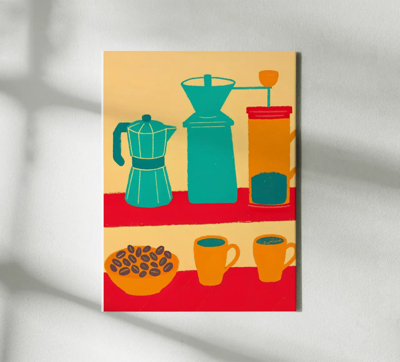 Koffie-uitrusting canvas met Baklijst van PERSONAL TOUCH