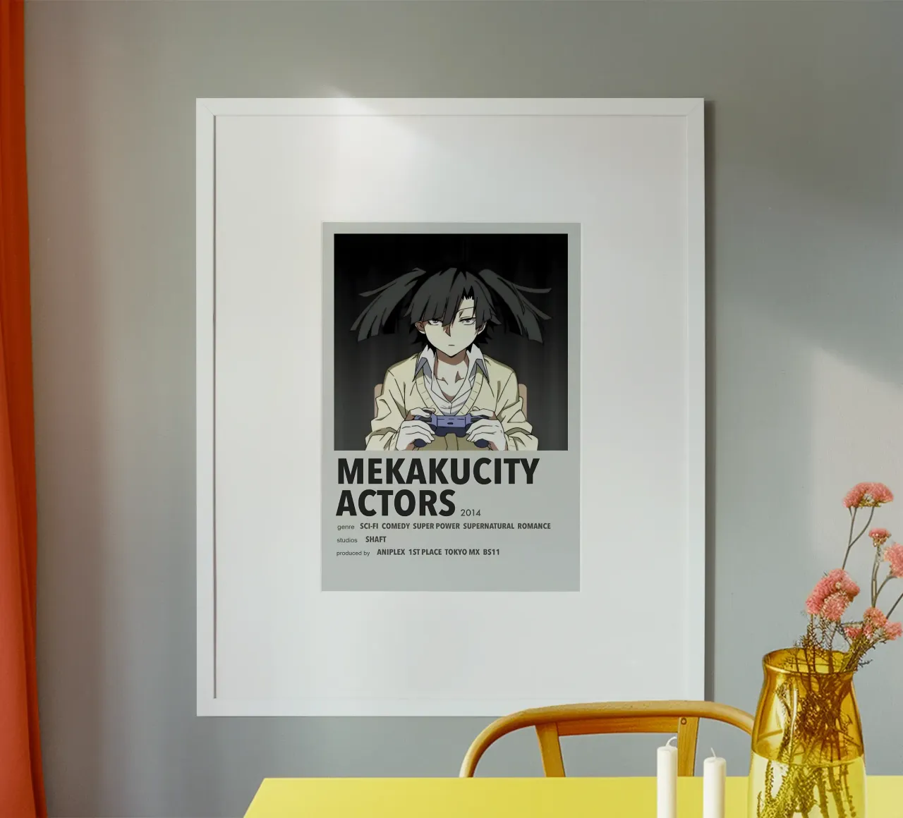 MEKAKUCITY ACTORS  2014 poster con telaio in legno da Totoya