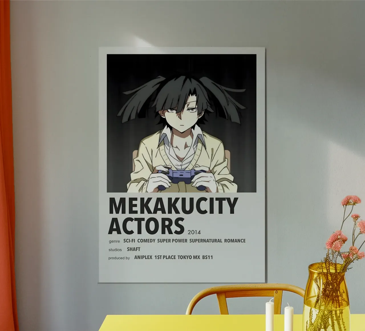 MEKAKUCITY ACTORS  2014 poster con telaio in legno da Totoya