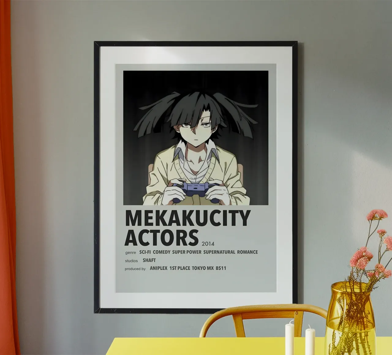 MEKAKUCITY ACTORS  2014 poster con telaio in legno da Totoya