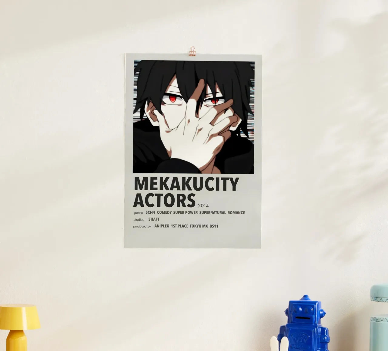 MEKAKUCITY ACTORS  2014 poster con telaio in legno da Totoya