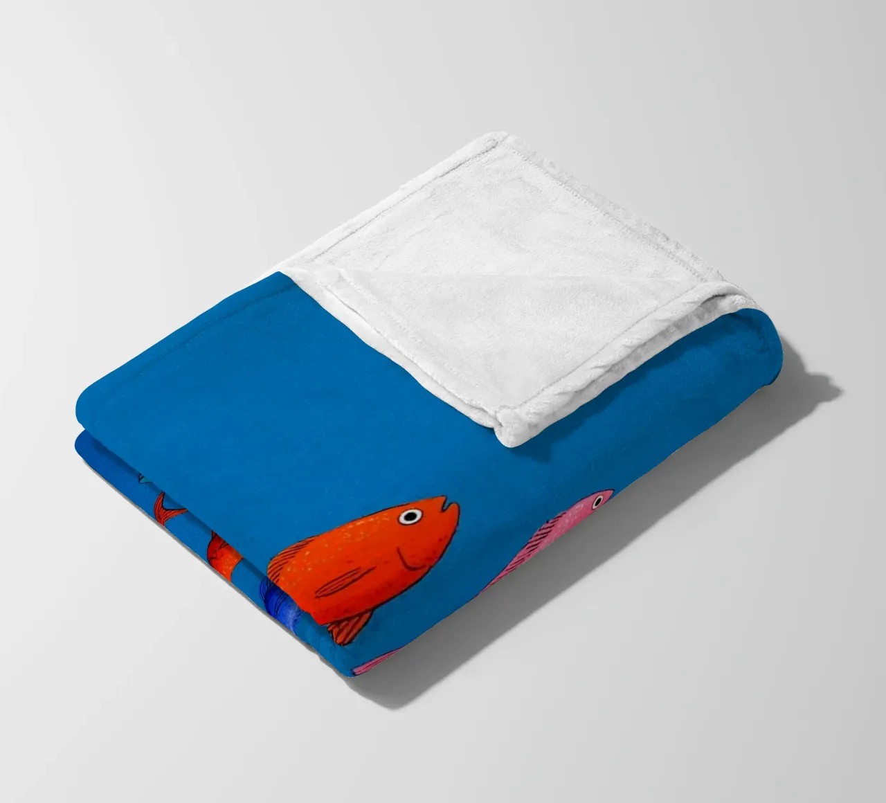 Viaggio tra i pesci colorati coperta in pile da Carinaprint