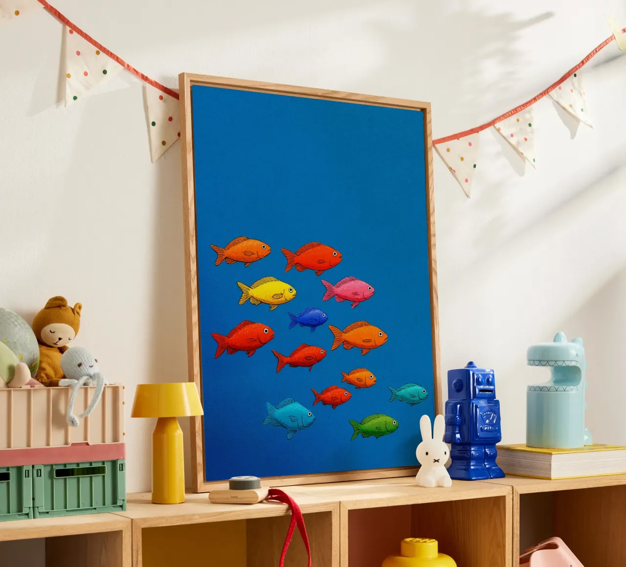 Viaggio tra i pesci colorati plexiglass da Carinaprint