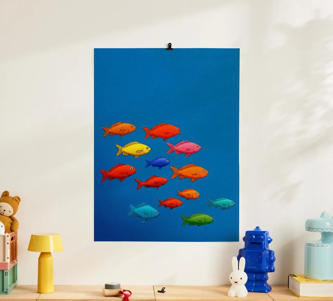 Colourful fish journey hahnemühle by Carinaprint