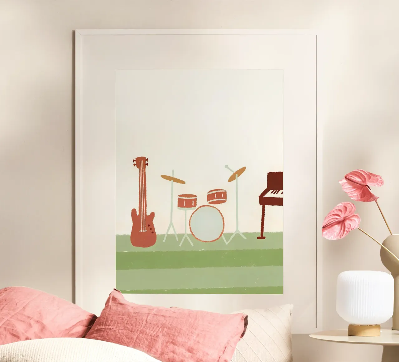 Strumento musicale poster con telaio in legno da PERSONAL TOUCH