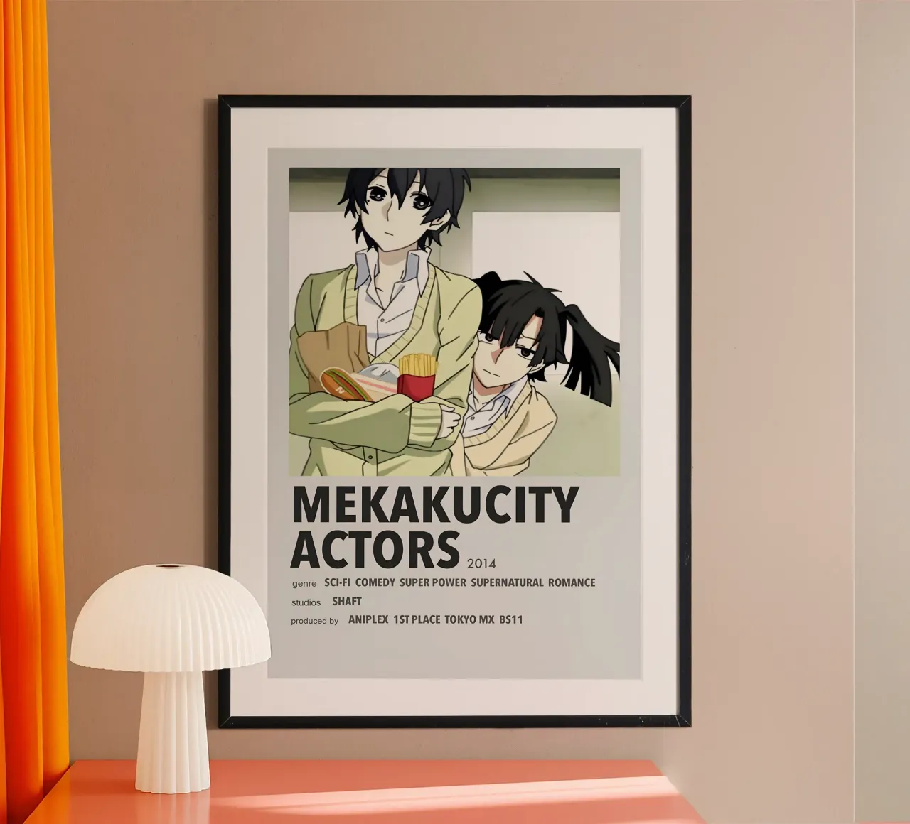 MEKAKUCITY ACTORS  2014 poster con telaio in plastica da Totoya