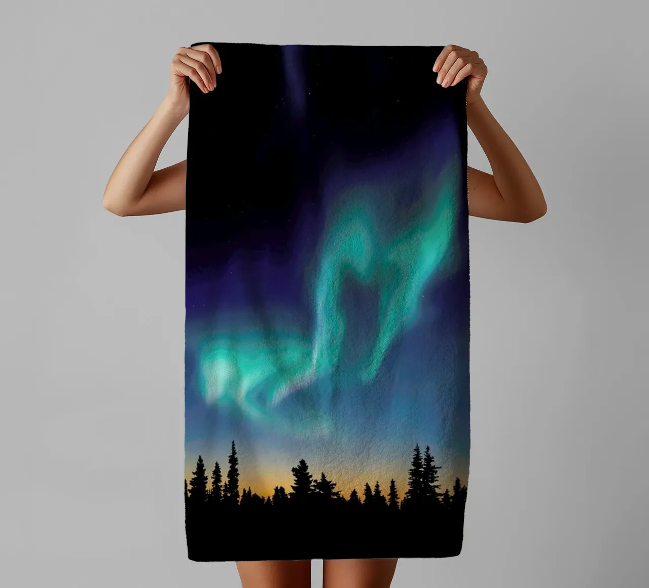Dancing Aurora Borealis asciugamano da bagno da EyeEm Mobile GmbH