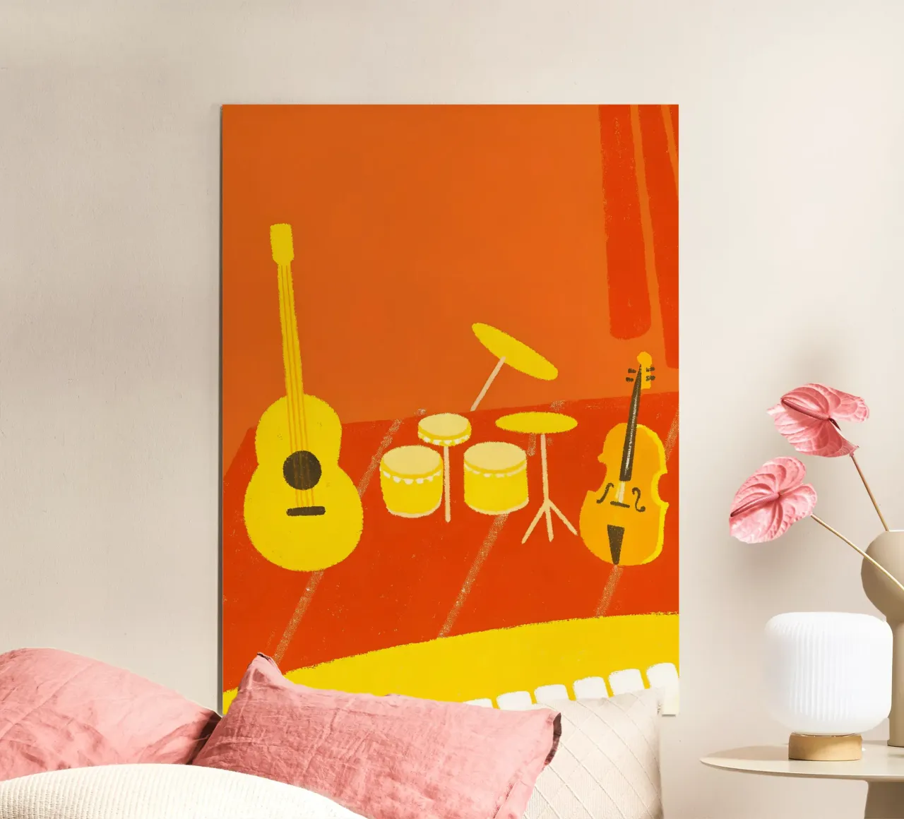 Strumento musicale poster con telaio in legno da PERSONAL TOUCH
