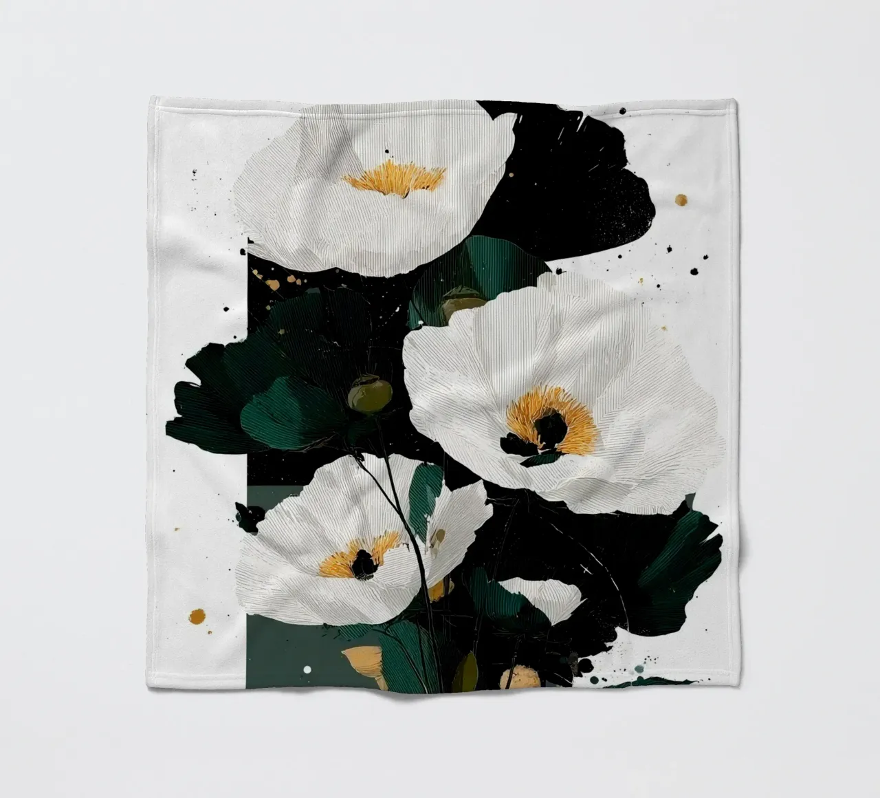 Flowers art B coperta in pile da Mateo