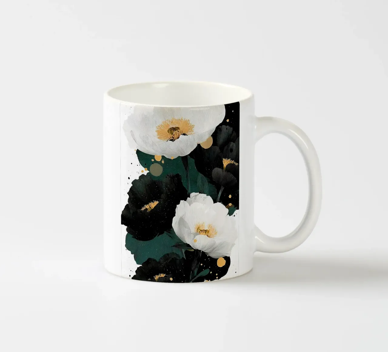 Flowers art D tazza in ceramica da Mateo