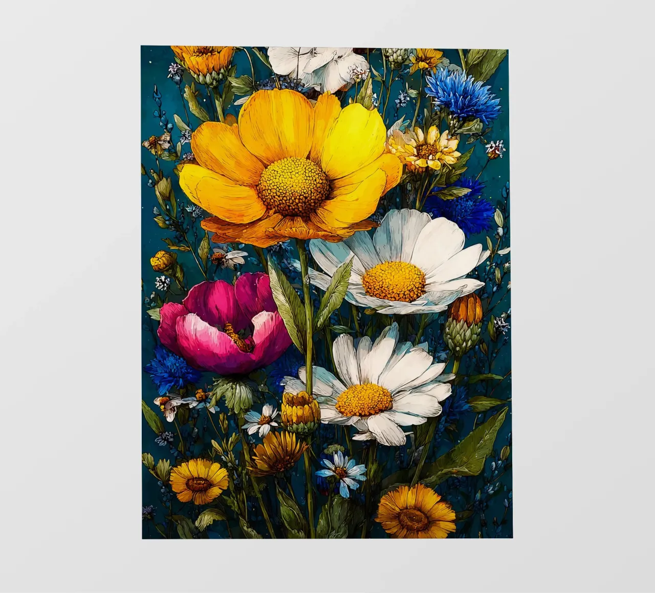 Garden full of flowers A telo in pvc da Mateo
