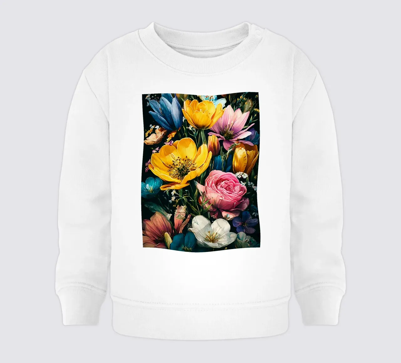 Garden full of flowers C felpa neonato da Mateo