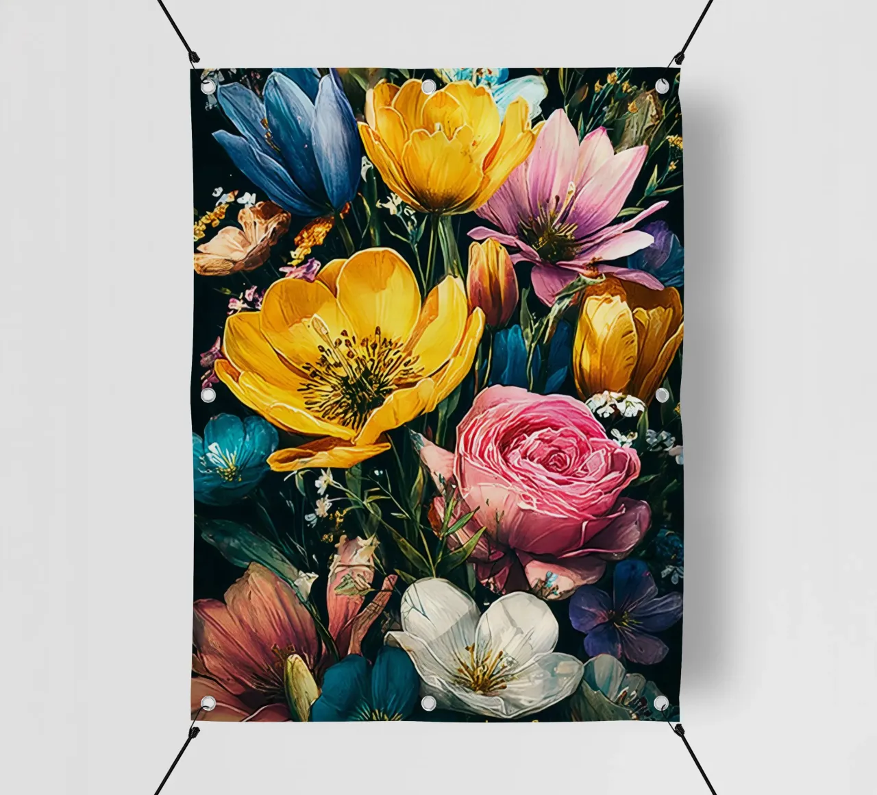 Garden full of flowers C telo in pvc da Mateo