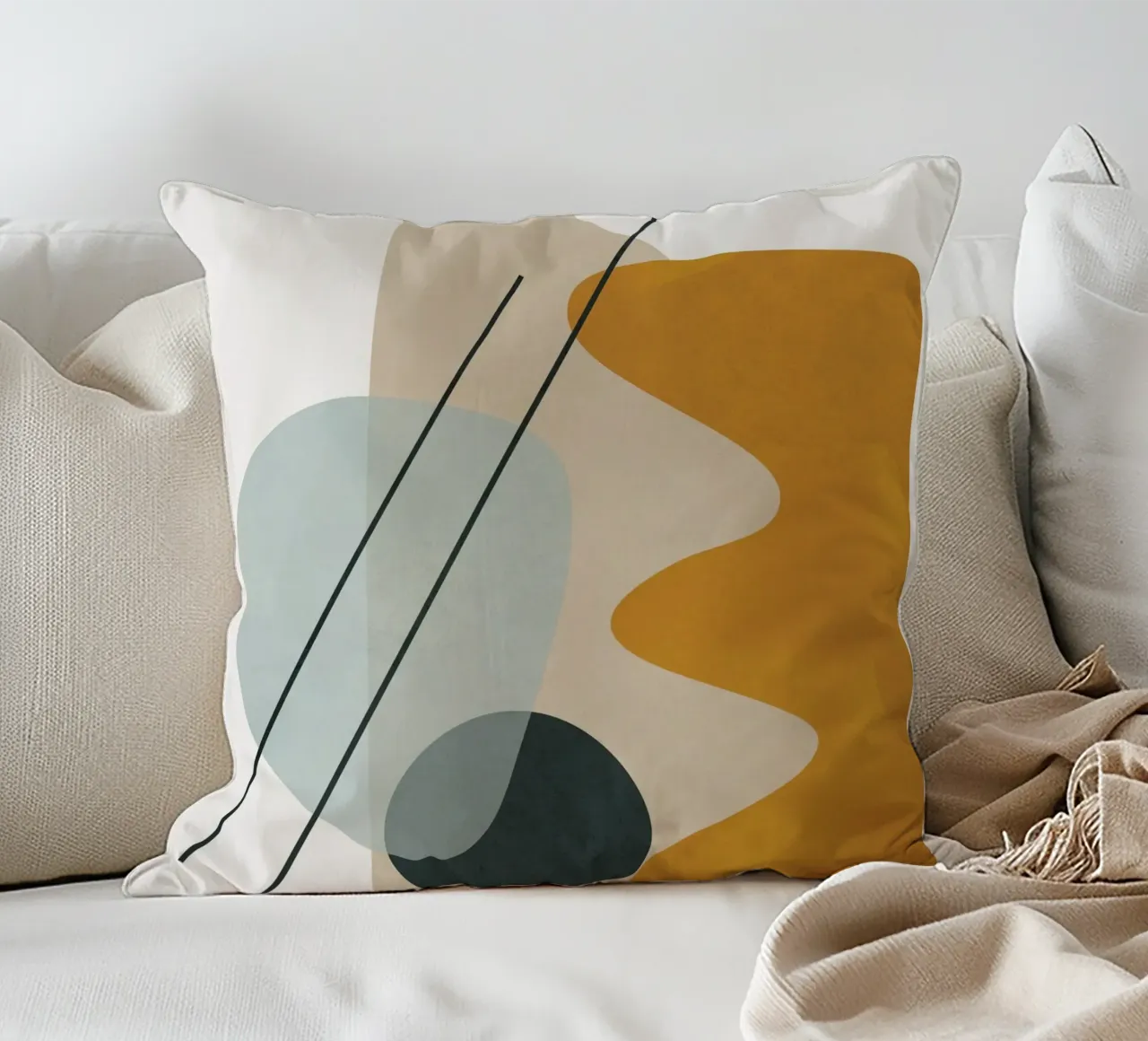 Abstract Shapes No.1 cuscino da cityart