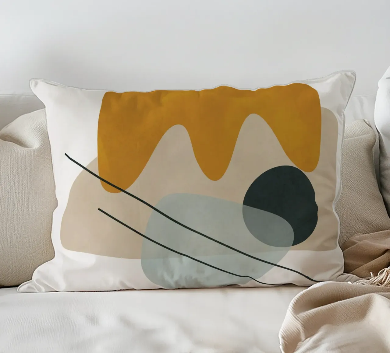 Abstract Shapes No.1 Kissen von cityart