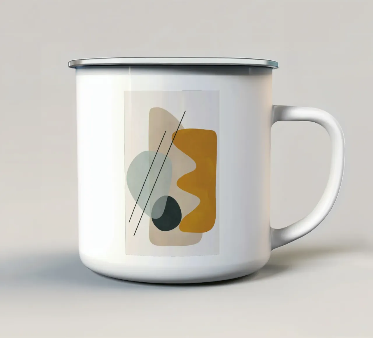 Abstract Shapes No.1 emaille mok van cityart
