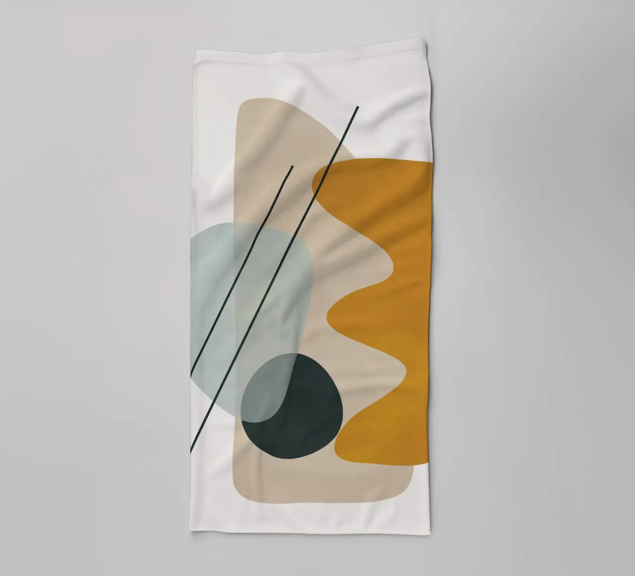 Abstract Shapes No.1 asciugamano da bagno da cityart