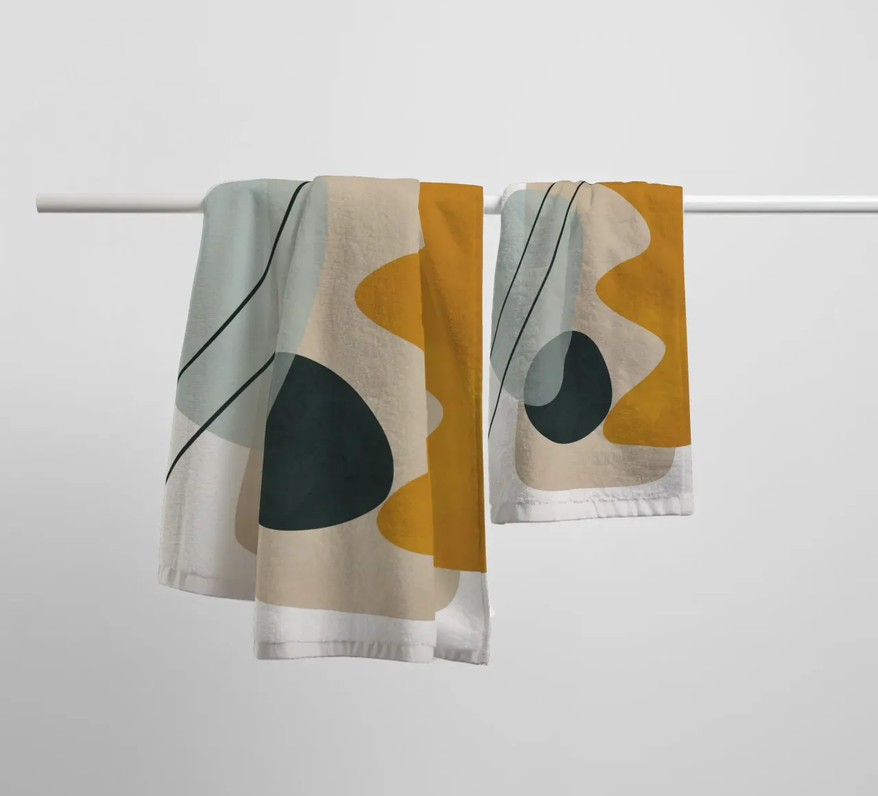 Abstract Shapes No.1 asciugamano da bagno da cityart