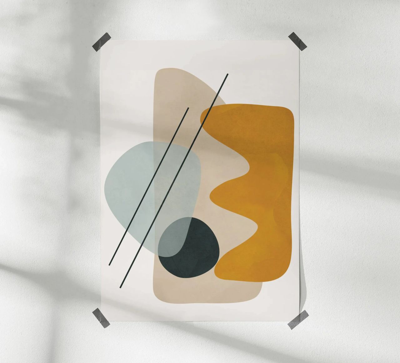Abstract Shapes No.1 carta hahnemühle da cityart