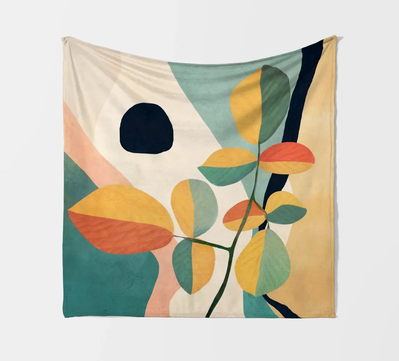 Colorful Branching Out 06 coperta in pile da cityart