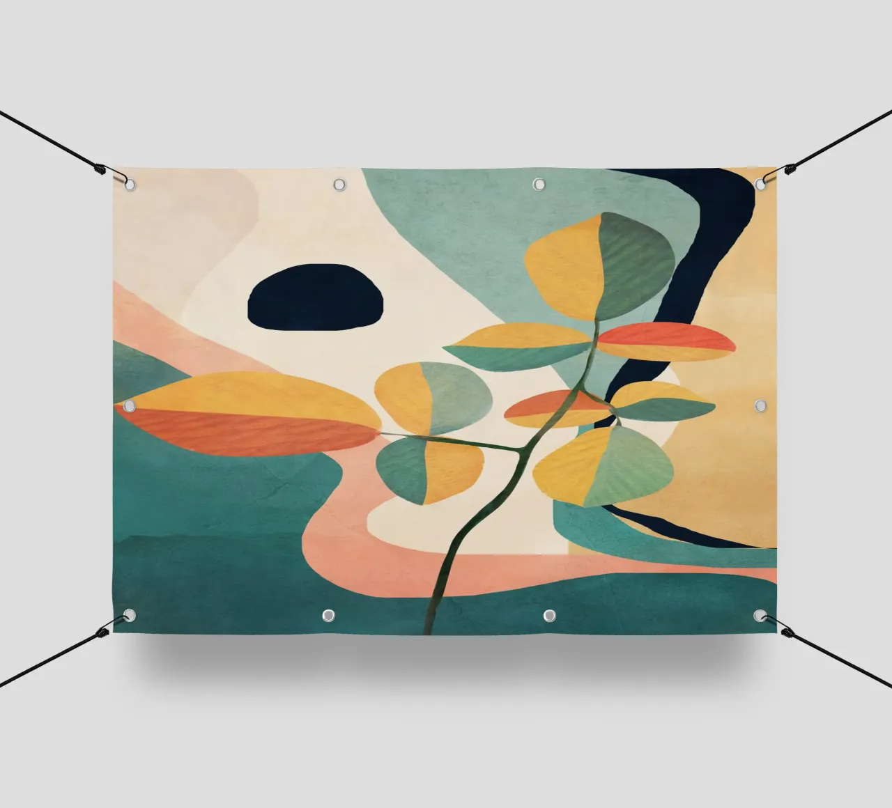 Colorful Branching Out 06 telo in pvc da cityart