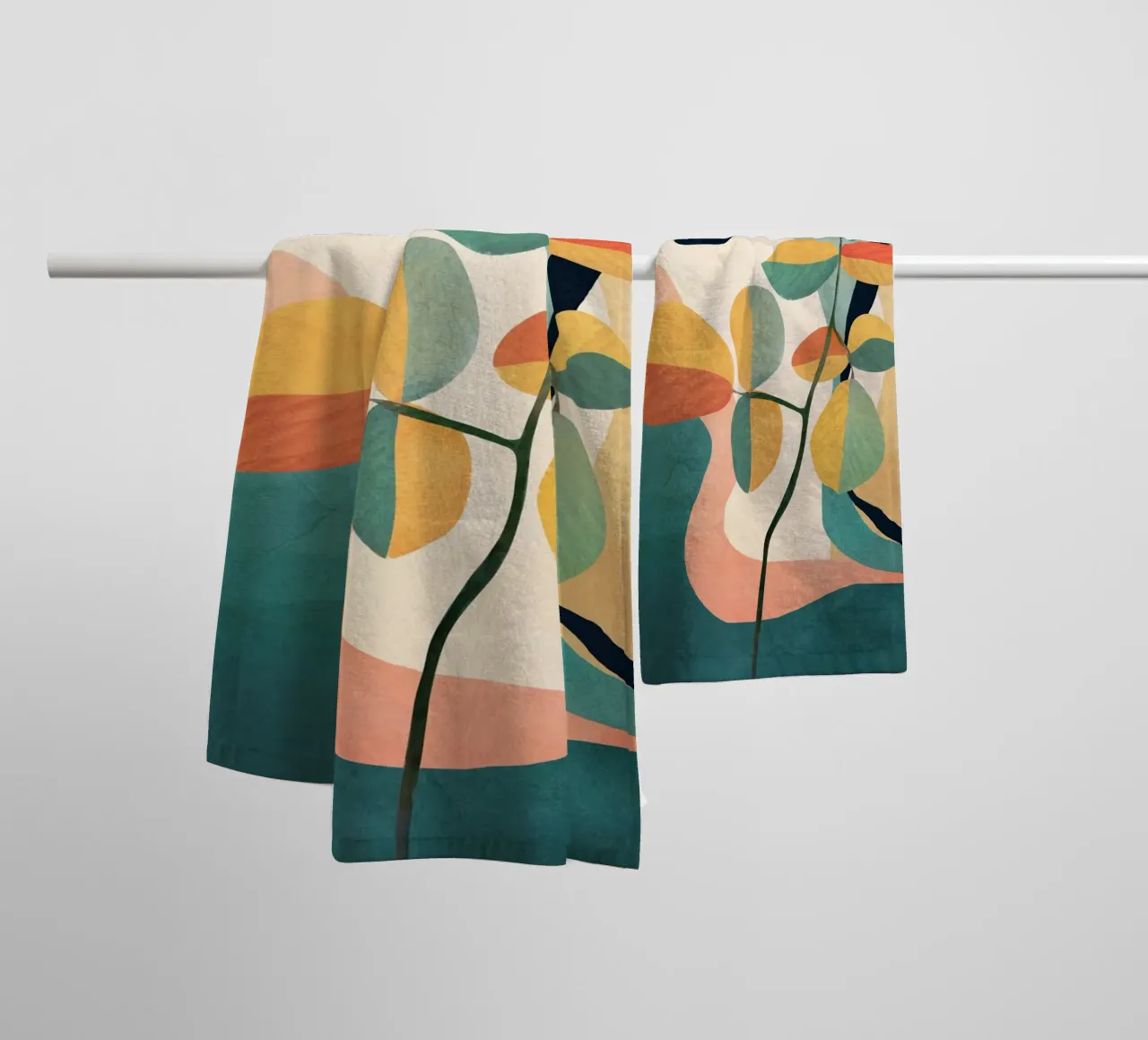 Colorful Branching Out 06 asciugamano da bagno da cityart