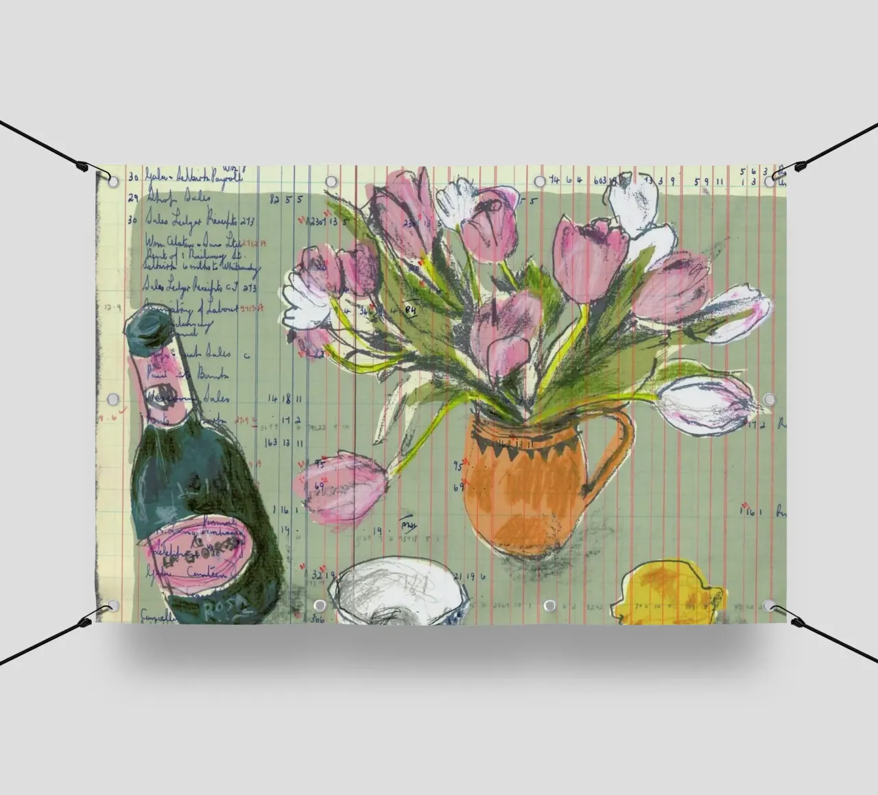 Tulips And Red Fizz telo in pvc da Stars Above Us