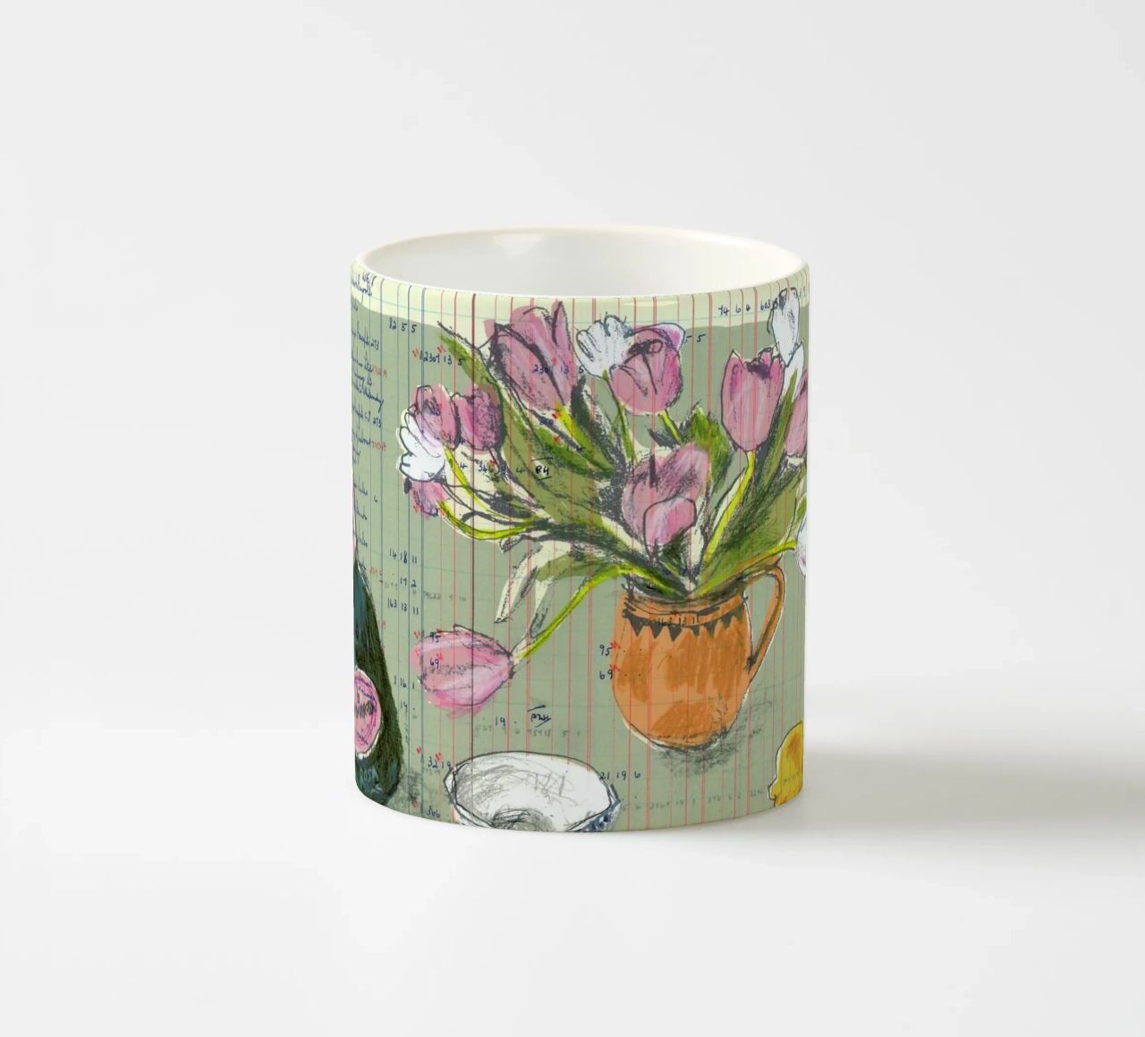 Tulips And Red Fizz tazza in ceramica da Stars Above Us