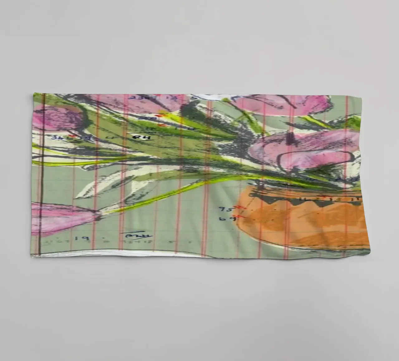 Tulips And Red Fizz asciugamano da bagno da Stars Above Us