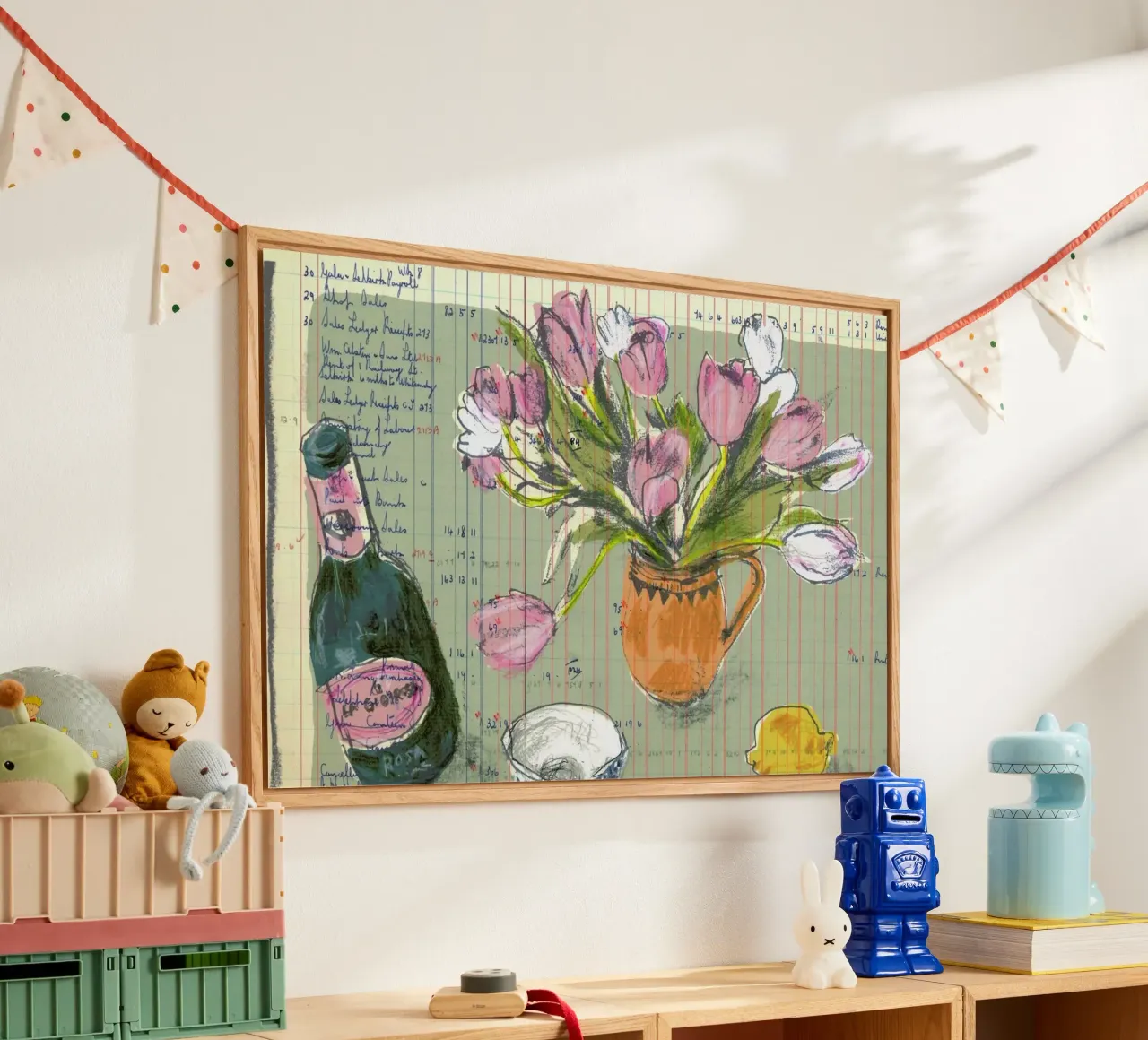 Tulips And Red Fizz acrylic glass by Stars Above Us