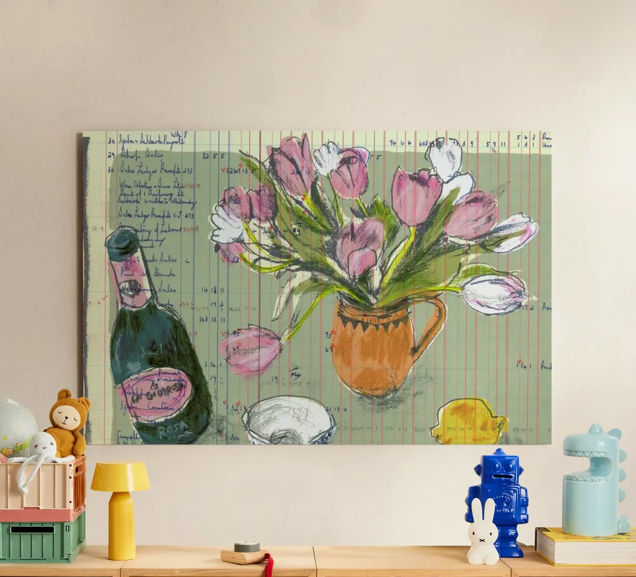 Tulips And Red Fizz alluminio dibond da Stars Above Us