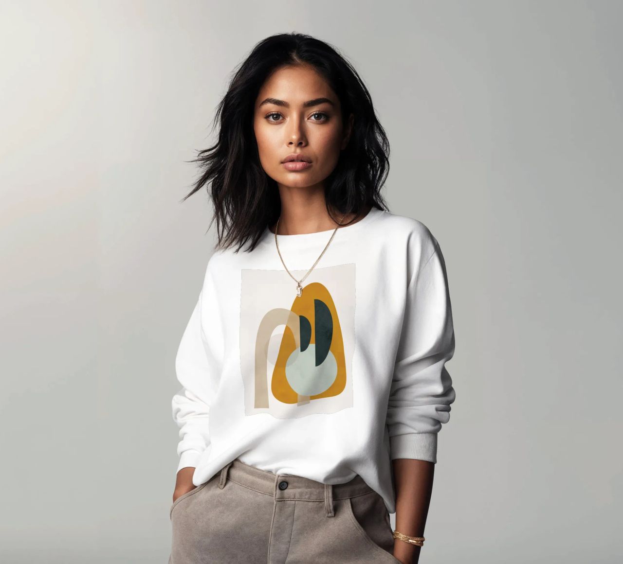 Abstract Shapes No.3 sweatshirt by cityart
