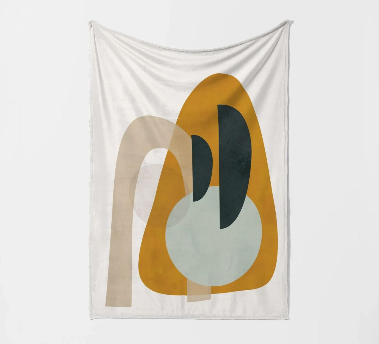 Abstract Shapes No.3 fleece blanket by cityart