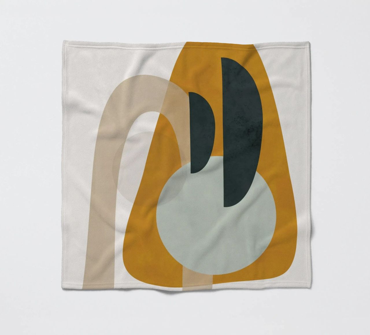Abstract Shapes No.3 fleece blanket by cityart