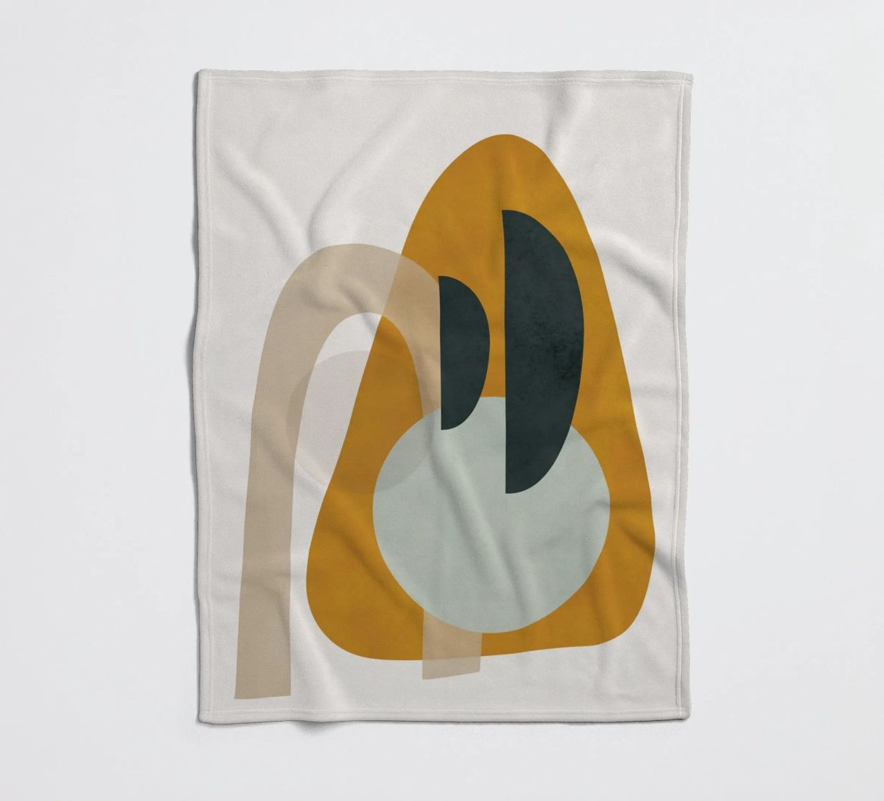 Abstract Shapes No.3 fleece blanket by cityart
