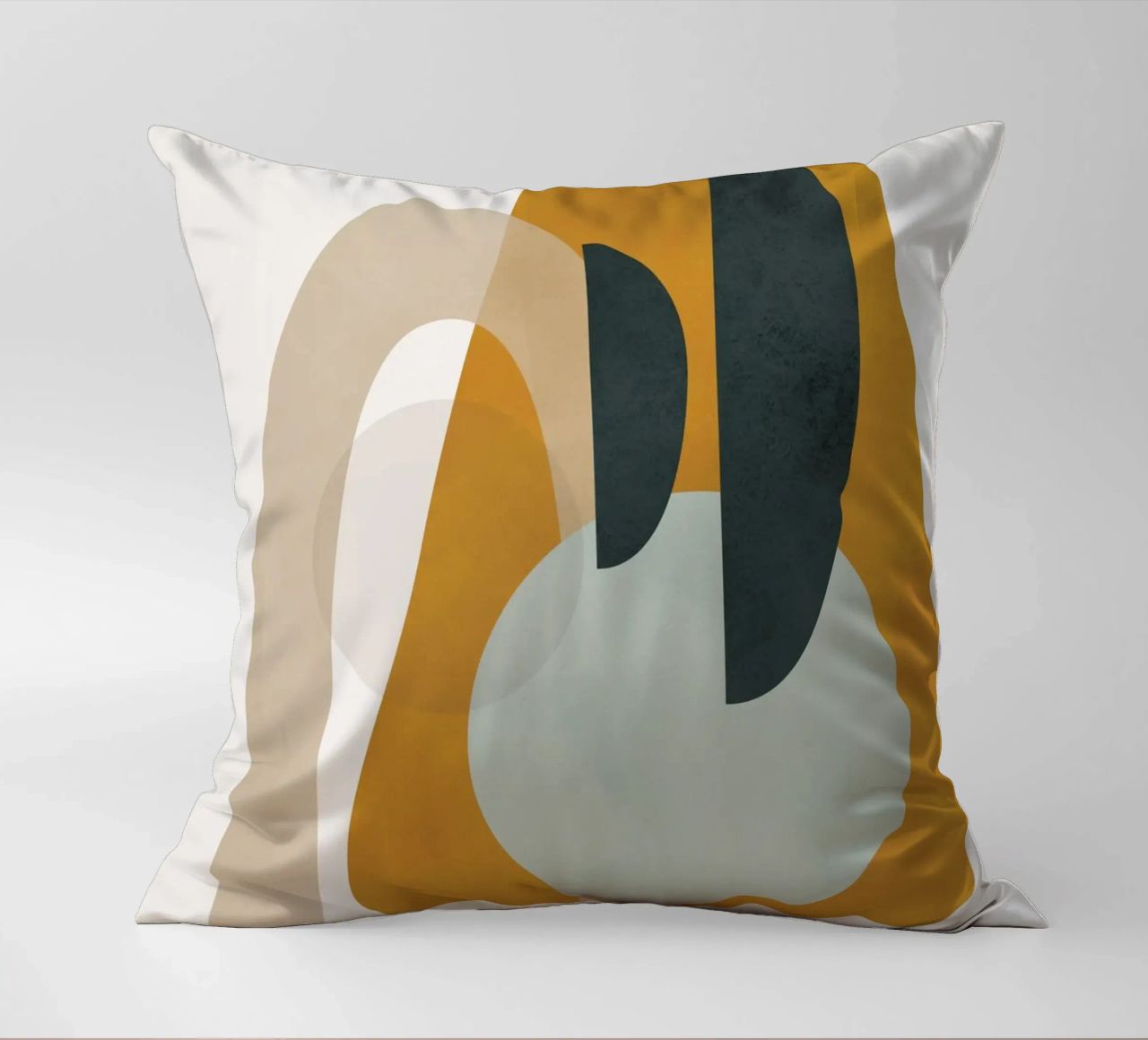 Abstract Shapes No.3 decorative cushion by cityart